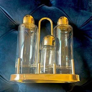 Alessi salt/pepper oil/vinegar set